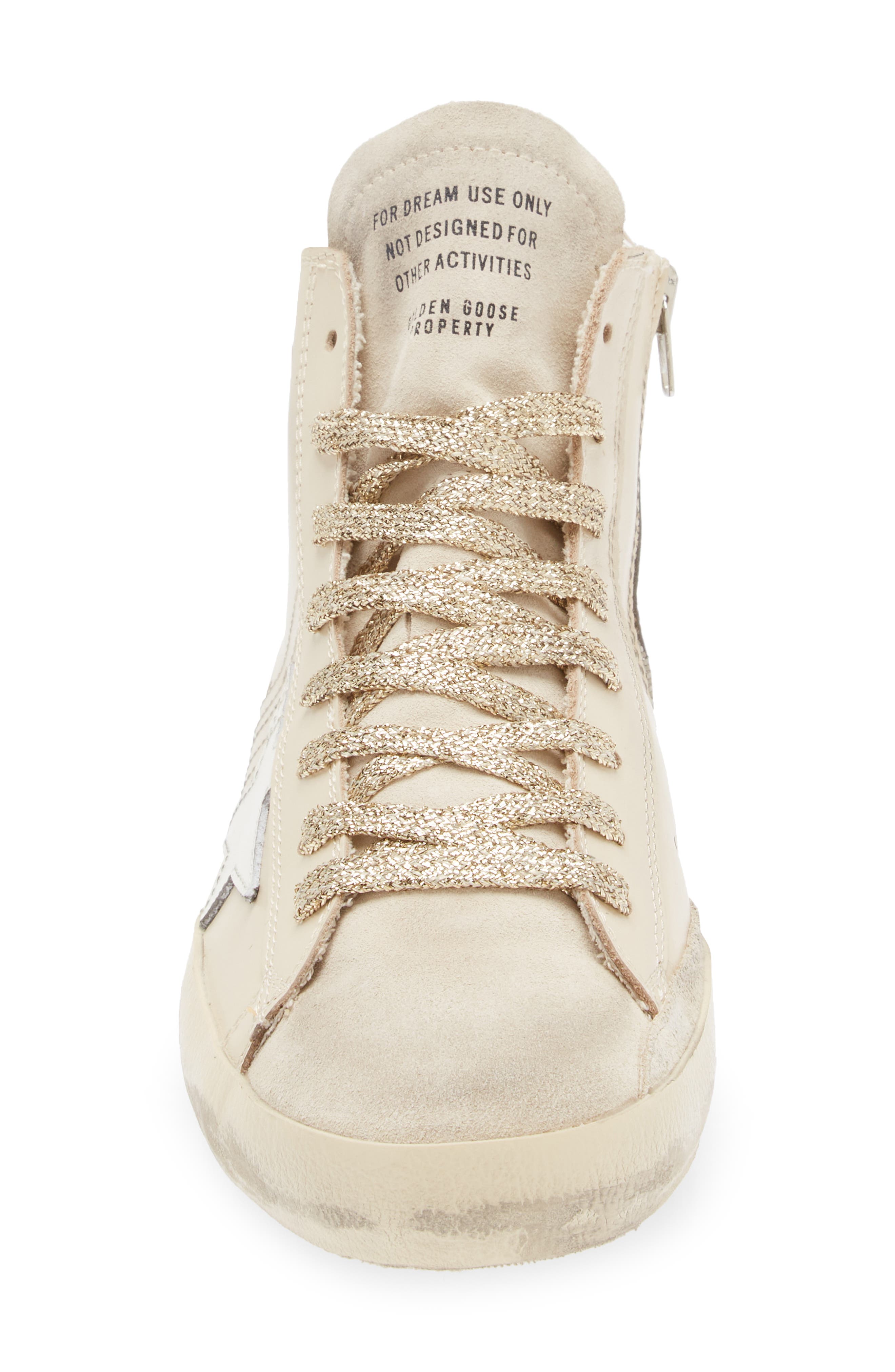 Golden Goose Francy High Top Sneaker, Alternate, color, Buttercream