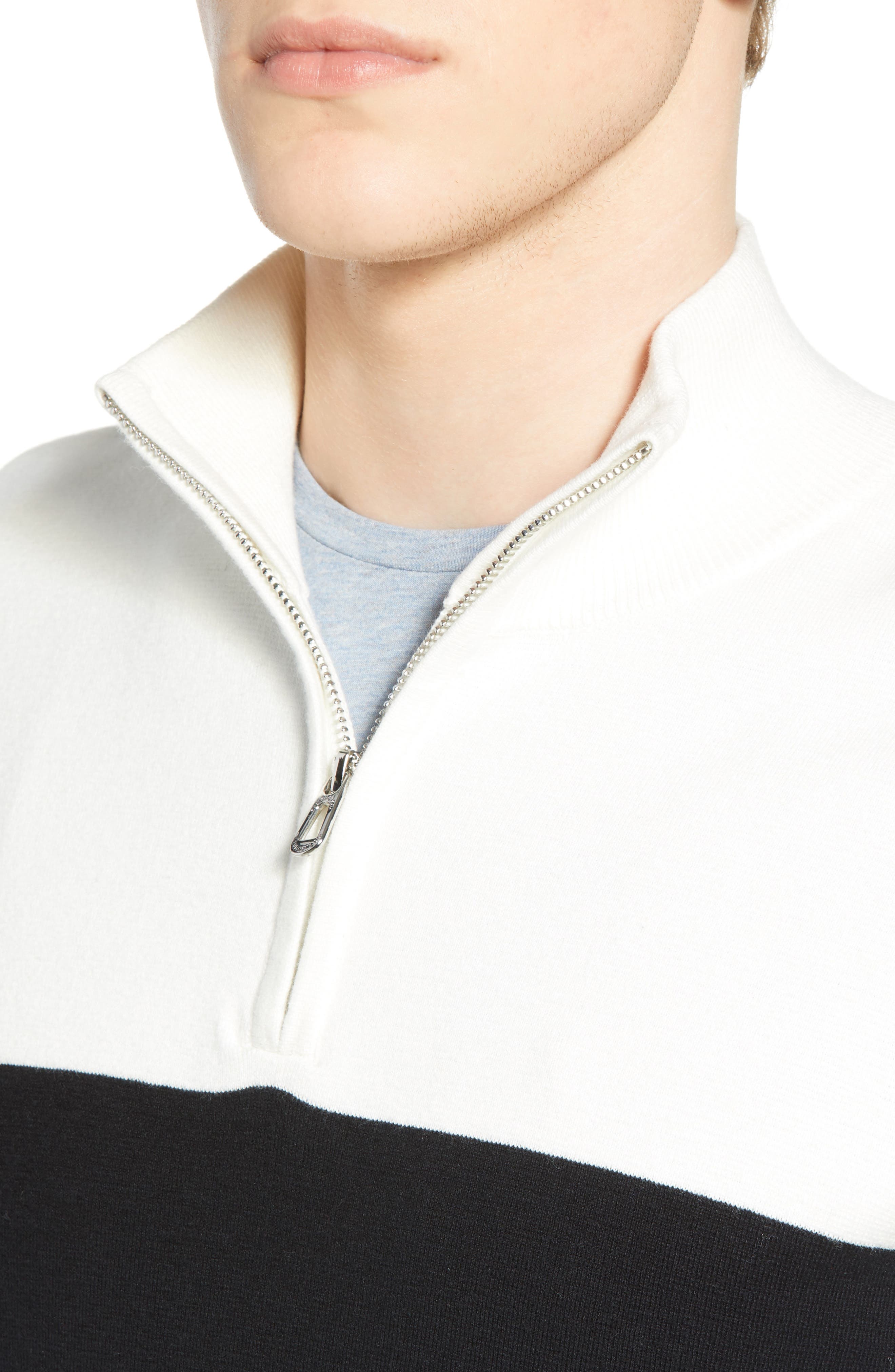 Scotch & Soda Zip Vent Colorblock Quarter Zip Pullover (Men ...