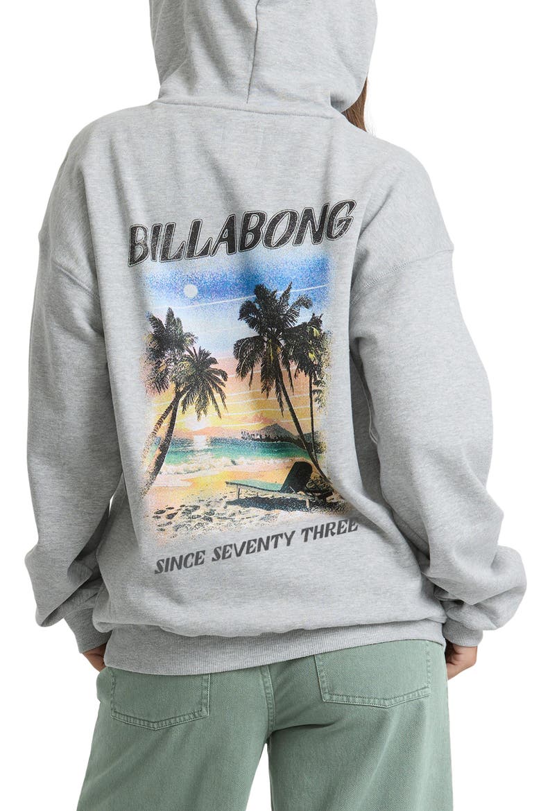 Retro Vibes Graphic Hoodie, Alternate, color, HEATHER GRAY