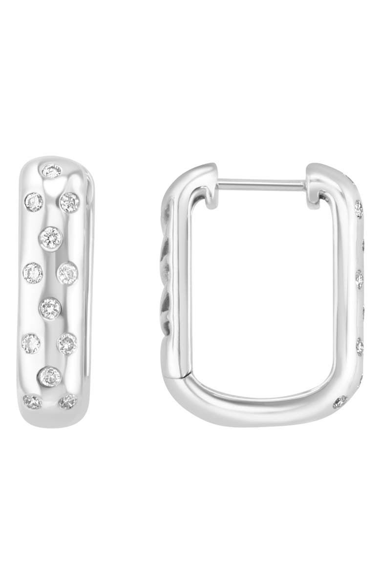 EFFY Diamond Hoop Earrings - 0.29ct., Main, color, Silver