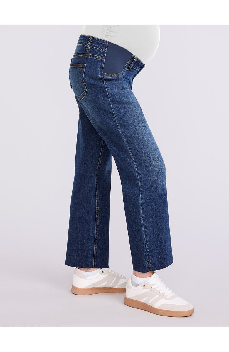 MOTHERHOOD MATERNITY Under the Belly Wide Leg Crop Jeans, Alternate, color, Scion Wash