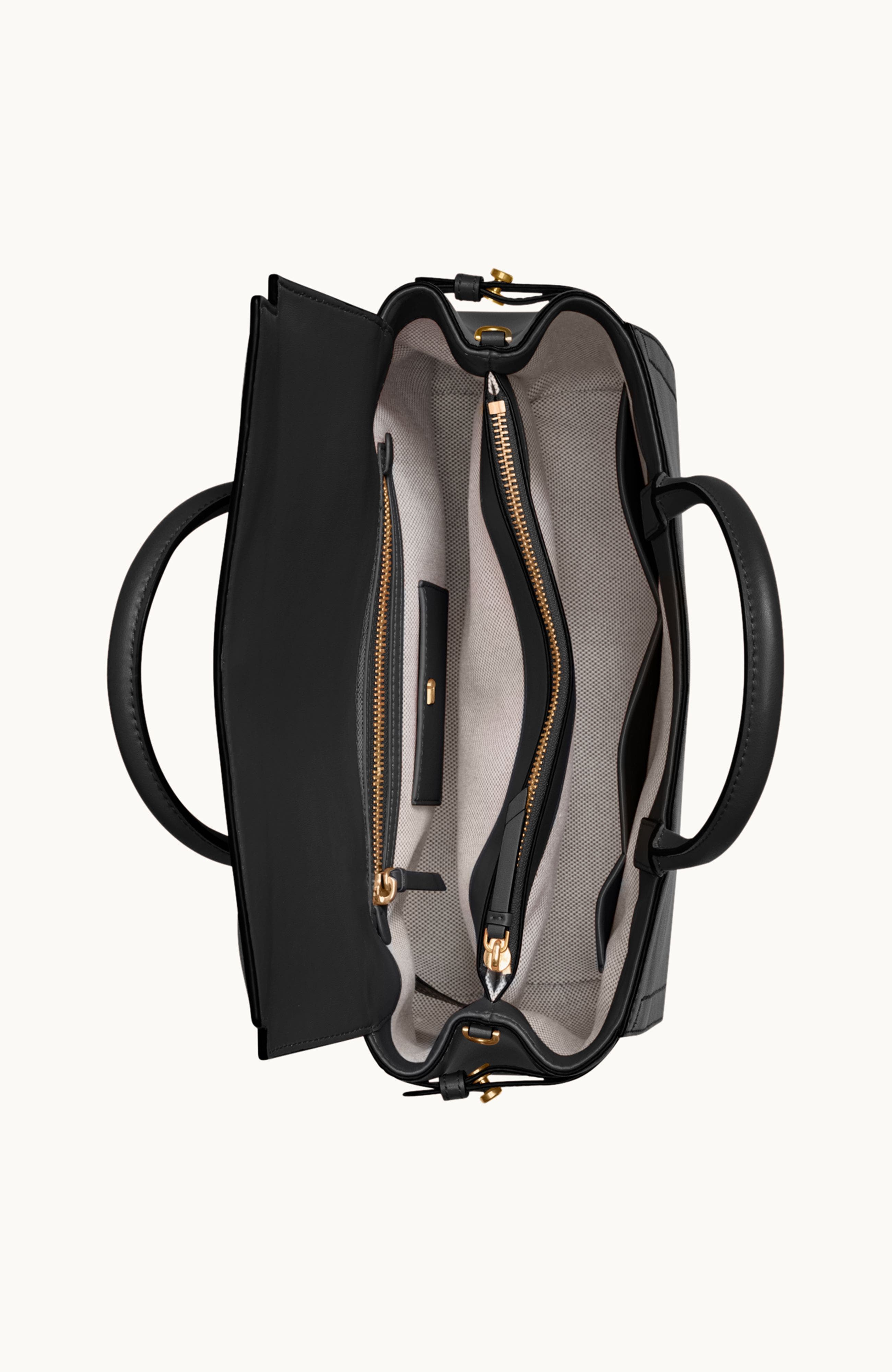 Donna Karan New York Roslyn Satchel, Alternate, color, Blk/Gold