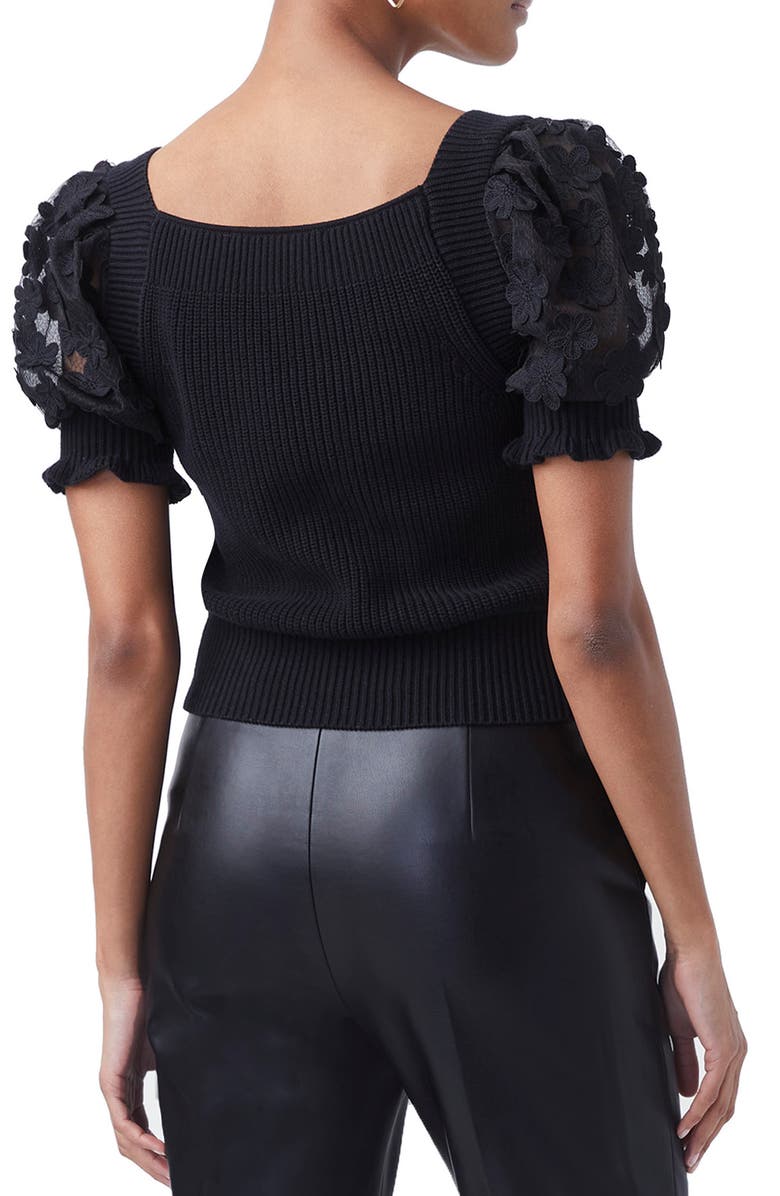 French Connection Caballo Puff Sleeve Sweater, Alternate, color,