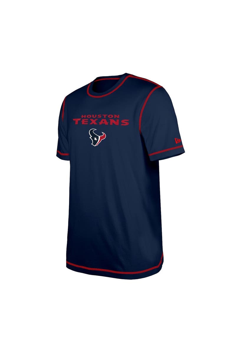 New Era Men's New Era  Navy Houston Texans Third Down Puff Print T-Shirt, Alternate, color, 