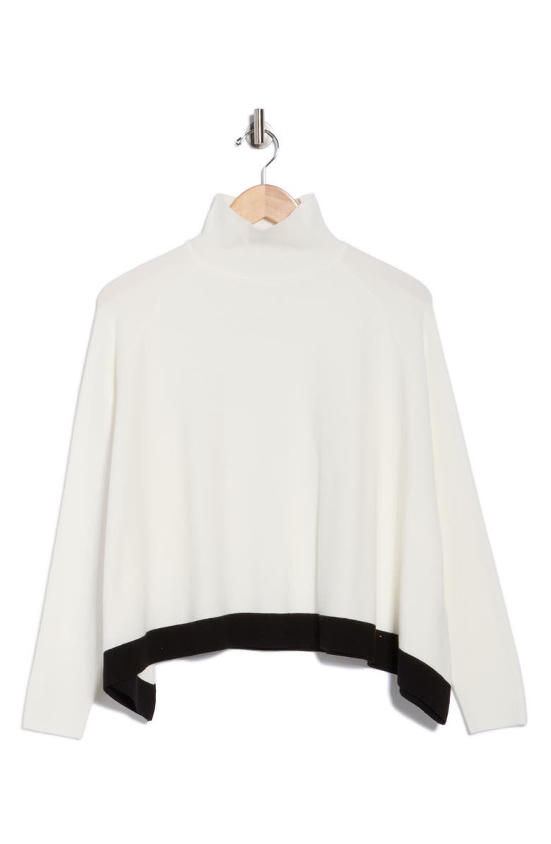 PATRIZIA LUCA Oversize Colorblock Sweater, Alternate, color, Off White