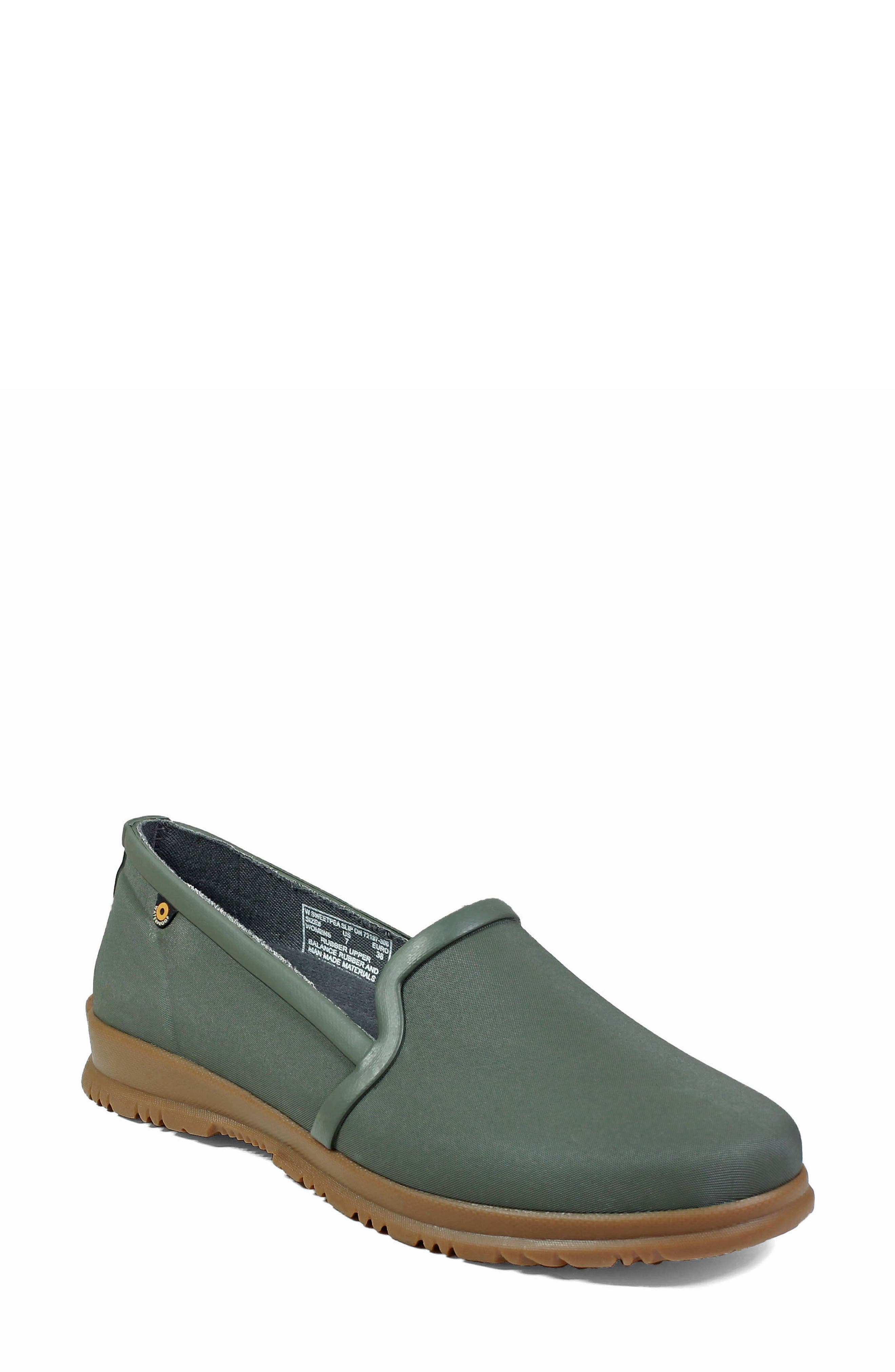 Sweetpea Waterproof Slip-On Sneaker, Main, color, SAGE