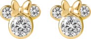 Disney Minnie Mouse Earrings for Women Official License, Cubic Zirconia