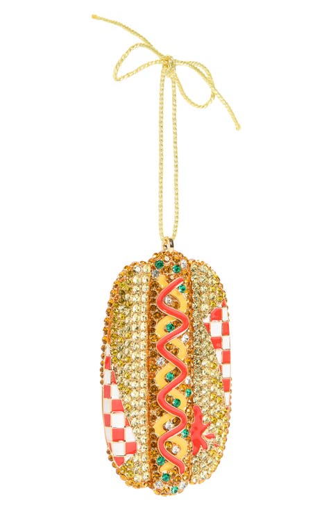 Frankly Festive Hot Dog Ornament