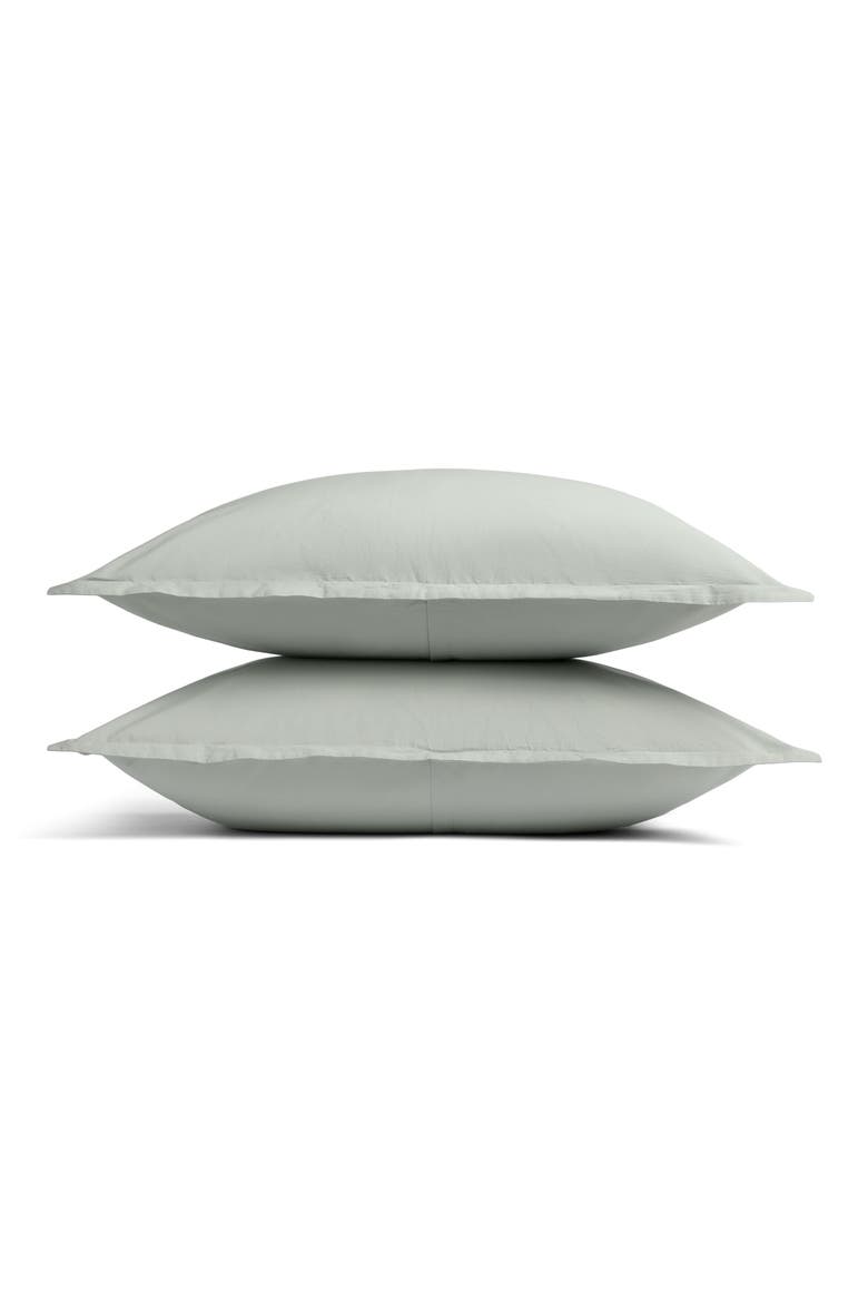 Percale Sham Set, Main, color, SAGE