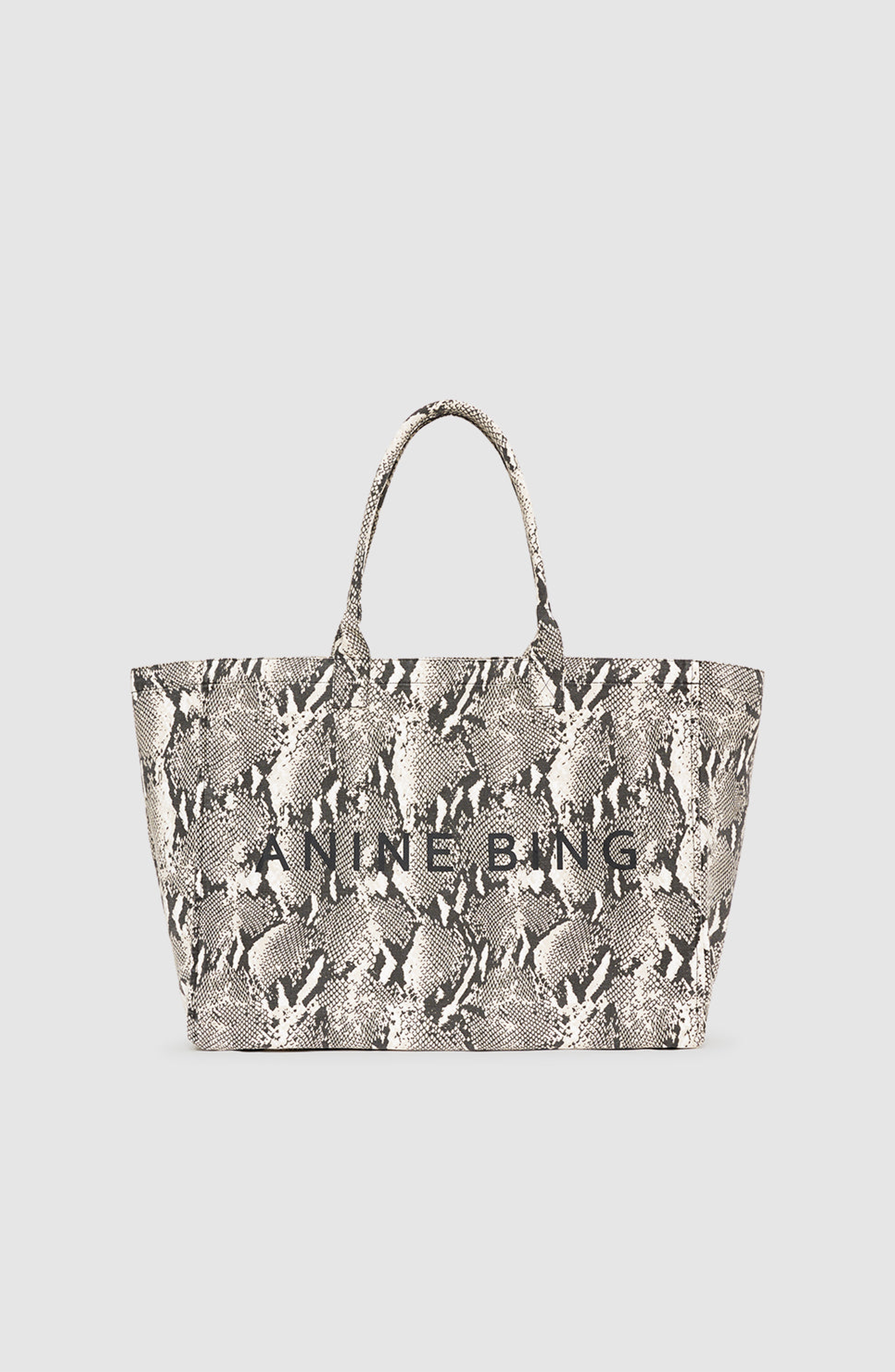 ANINE BING Leo Canvas Tote Bag, Main, color, 
