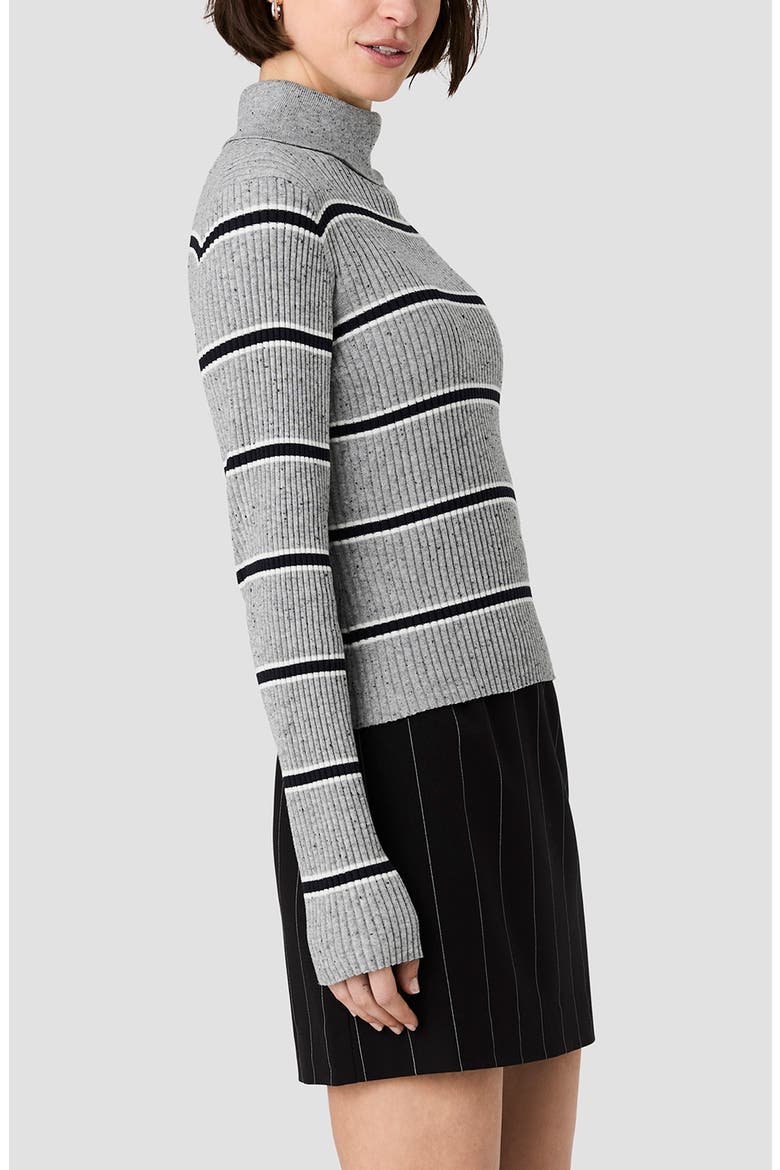 Mason Varsity Striped Turtleneck Sweater, Alternate, color, MASON KNIT STRIPE