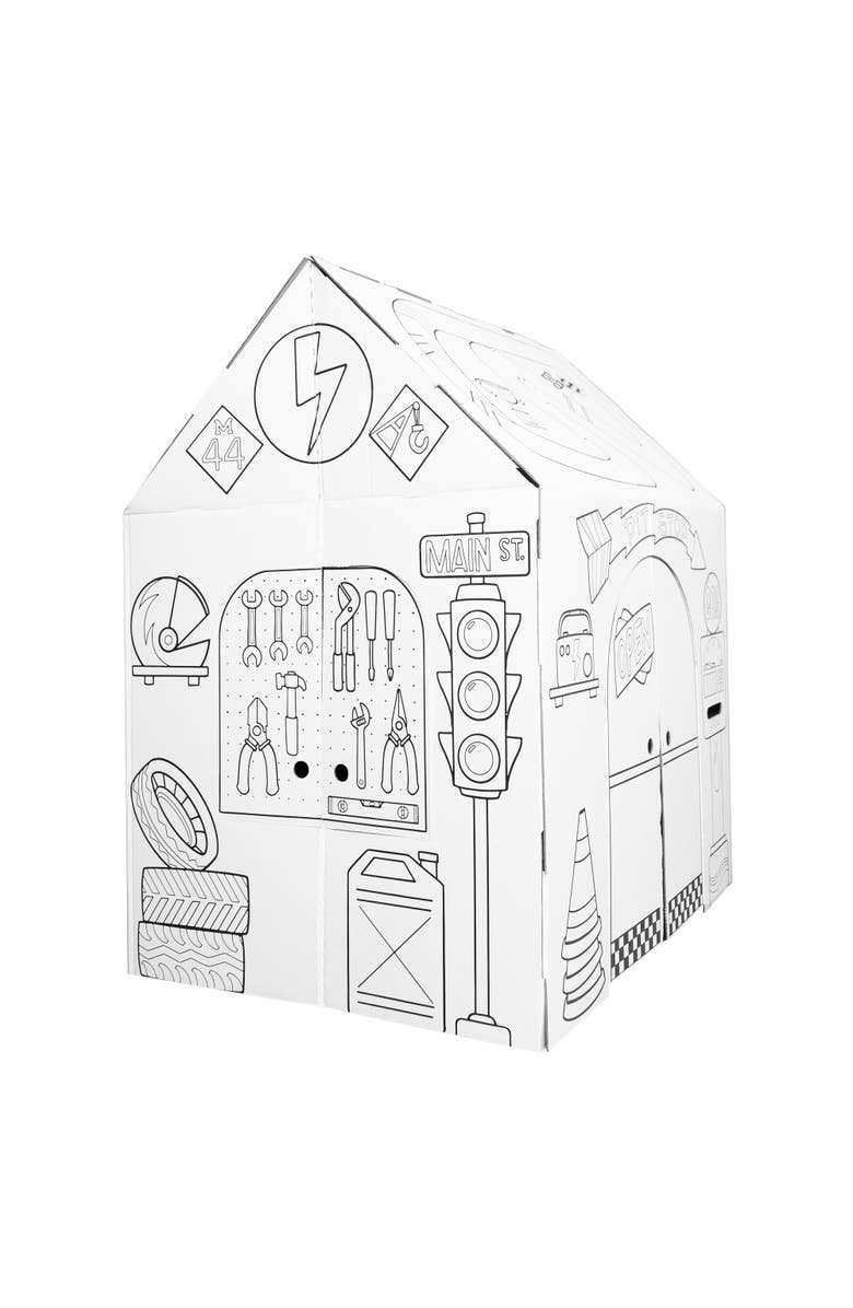 Easy Playhouse Garage Kids Art And Craft, Alternate, color, Multicolored