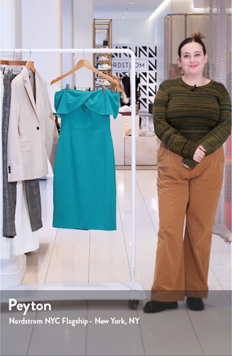 ミケ Vince Camuto Knit Mock Neck Long Sleeve Asymmetric Dress at