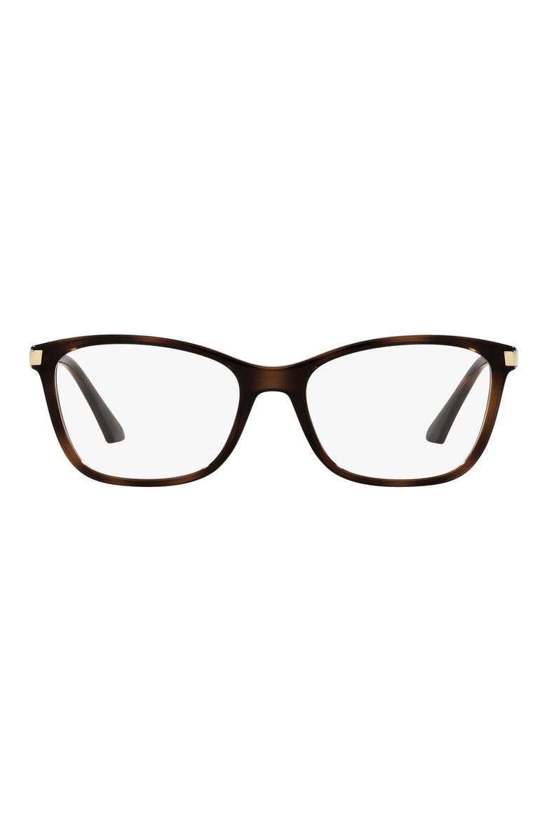 53mm Pillow Optical Glasses, Main, color, BROWN