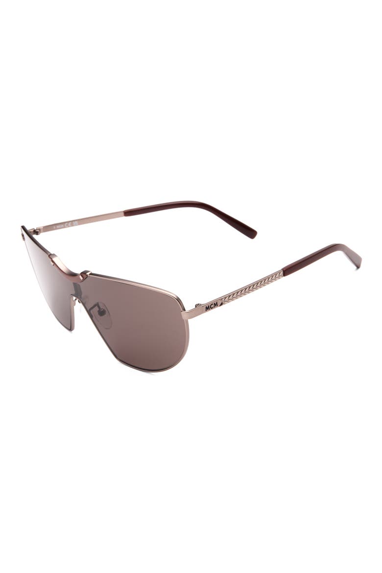 00mm Shield Sunglasses, Alternate, color, MATTE DARK BRONZE / BROWN