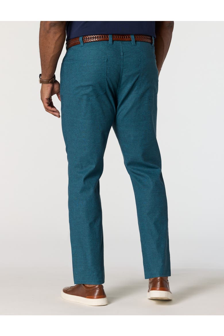 Big & Tall 5-Pocket Linen-Blend Tech Pants, Alternate, color, NAVY BAY