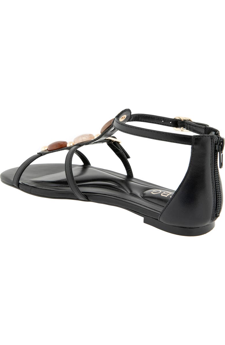 BCBGeneration Paulee T-Strap Sandal, Alternate, color, Black