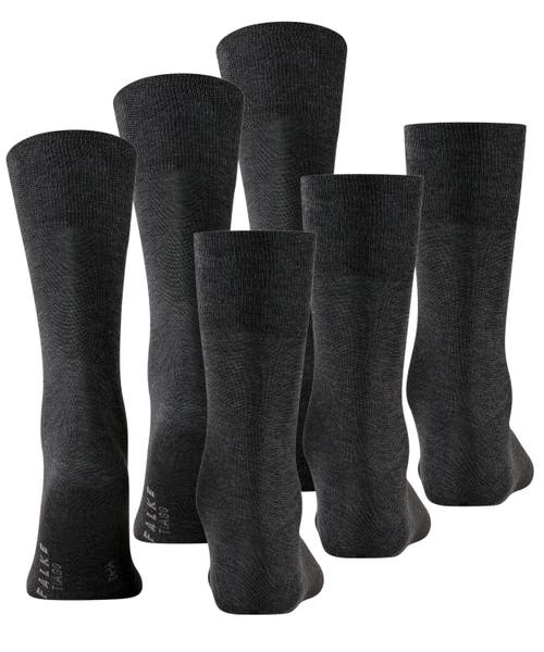 Falke Tiago Cotton Dress Socks In Gray