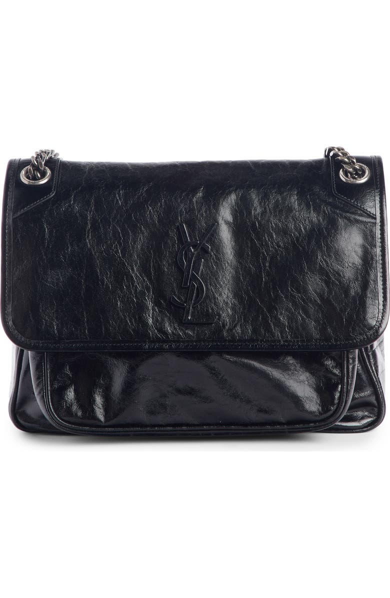 Saint Laurent Medium Niki Smooth Leather Shoulder Bag, Main, color,