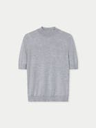 Gobi Cashmere Cashmere Silk Shirt with High Neck