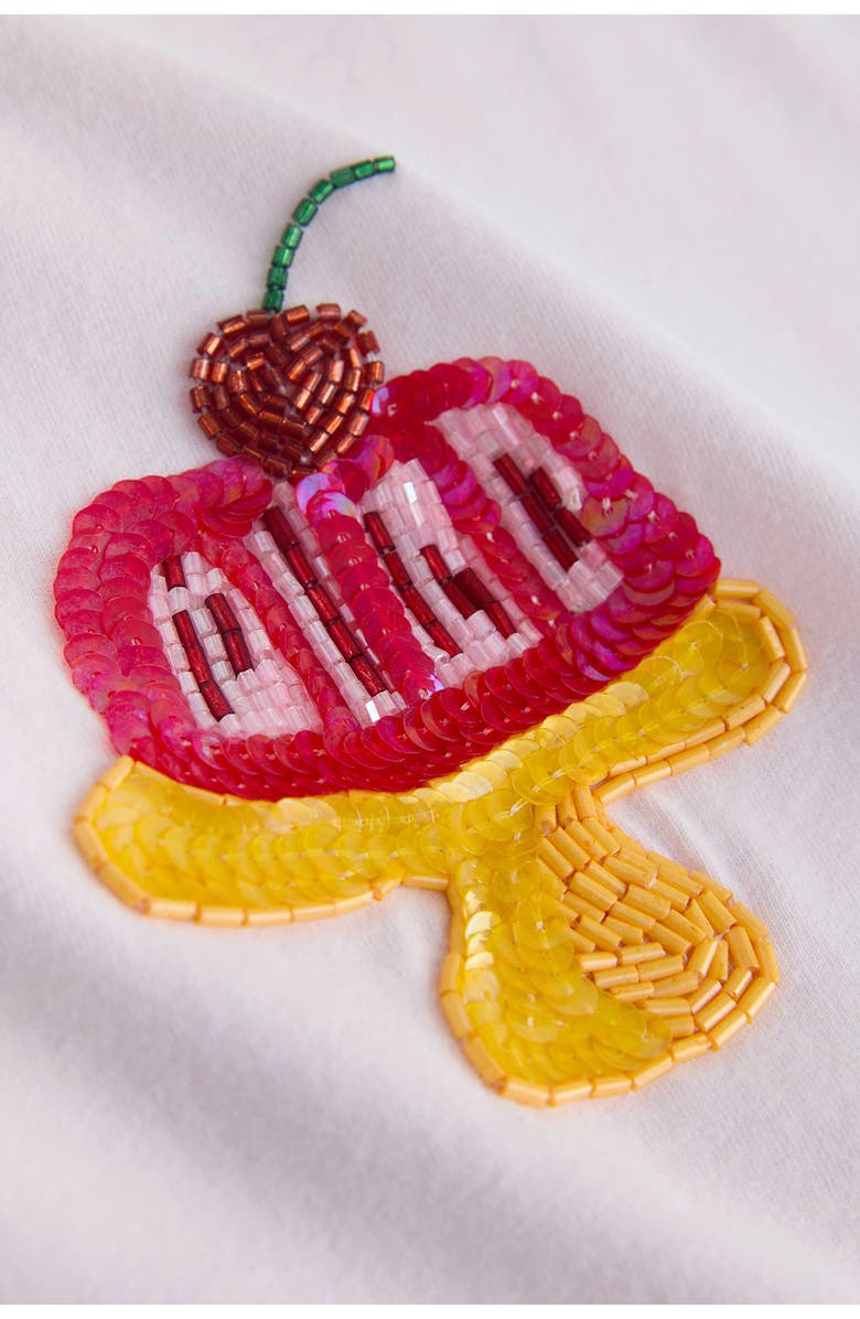 NEXT Kids' Beaded Cake T-Shirt, Alternate, color, Pink