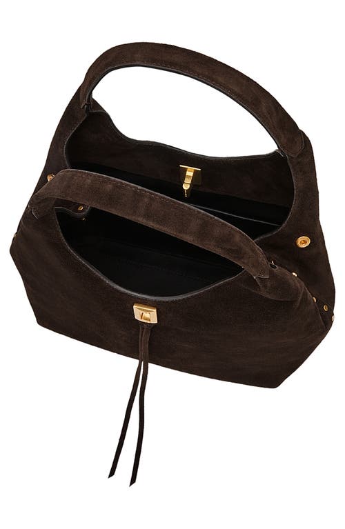 Rebecca Minkoff Darren Suede Carrysome Bag In Brown