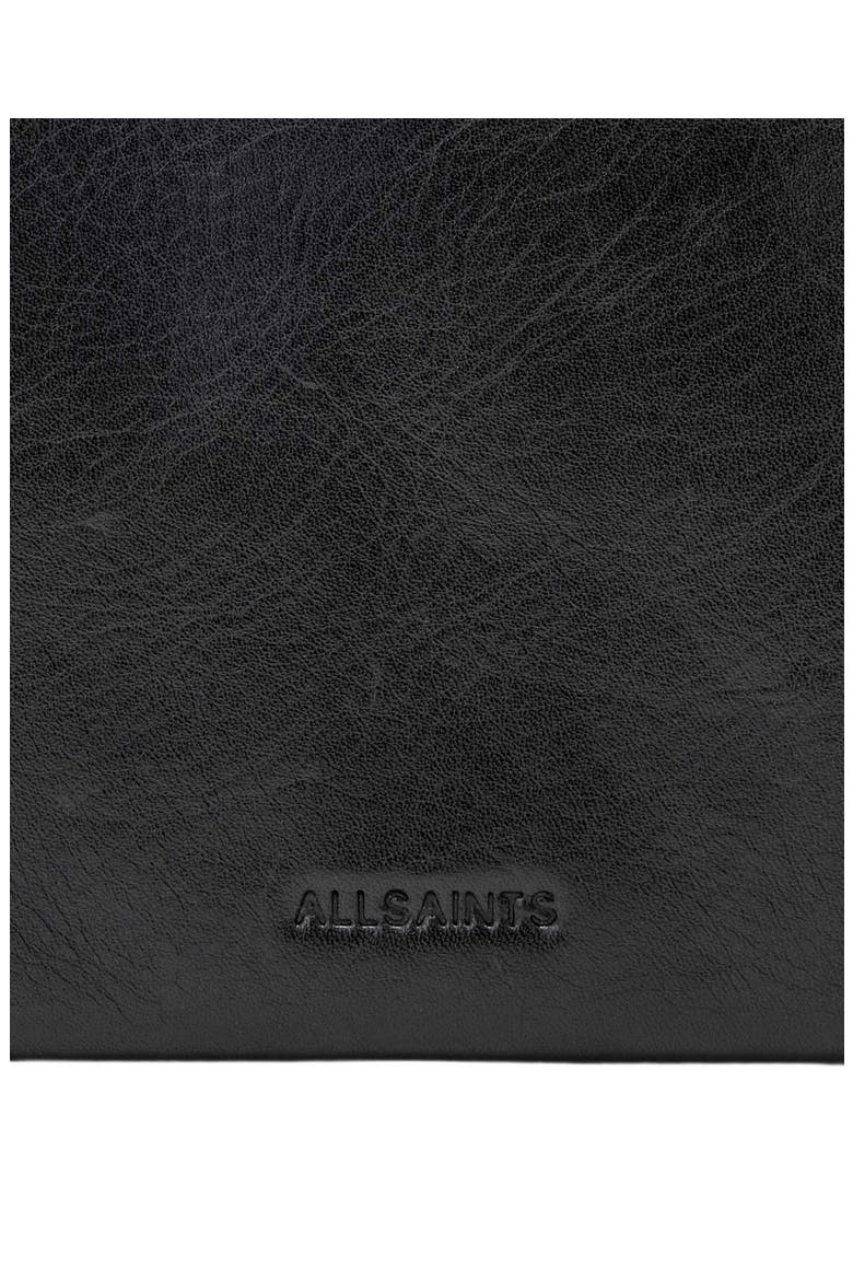Esme Whipstitch Continental Leather Wallet, Alternate, color, BLACK