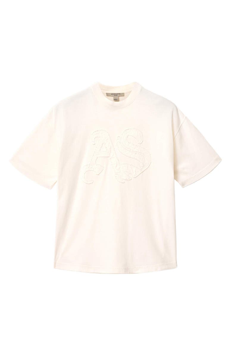 AllSaints Insignia Etta T-Shirt, Alternate, color, Mallow White