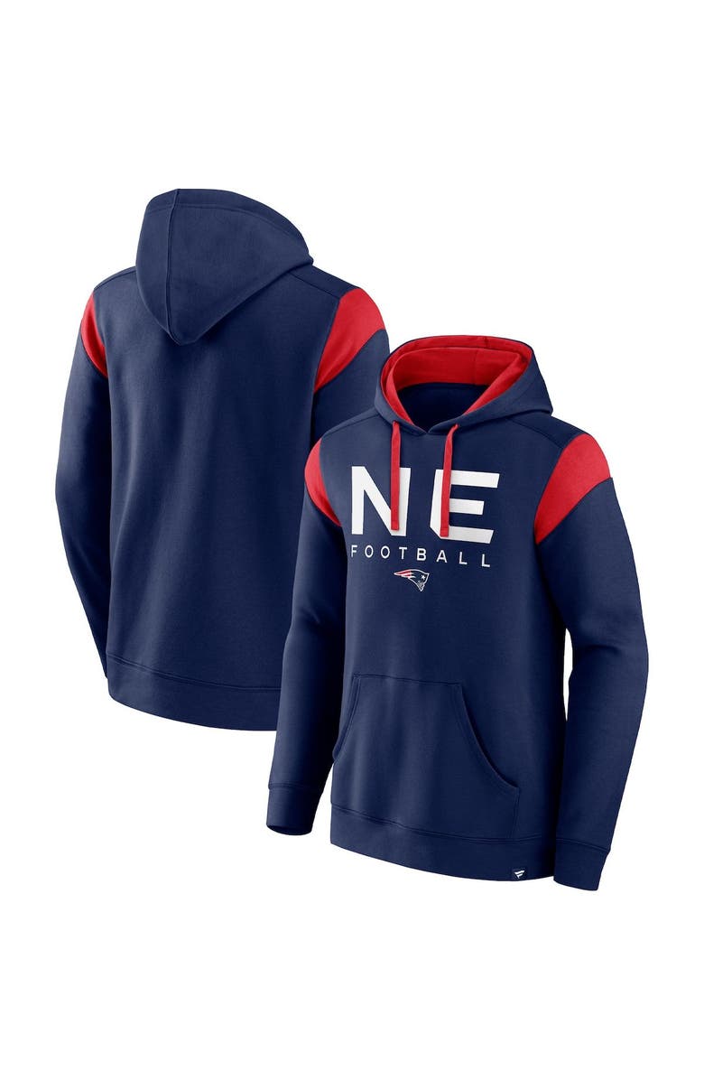 FANATICS Men's Fanatics Navy New England Patriots Call The Shot Pullover Hoodie, Main, color,