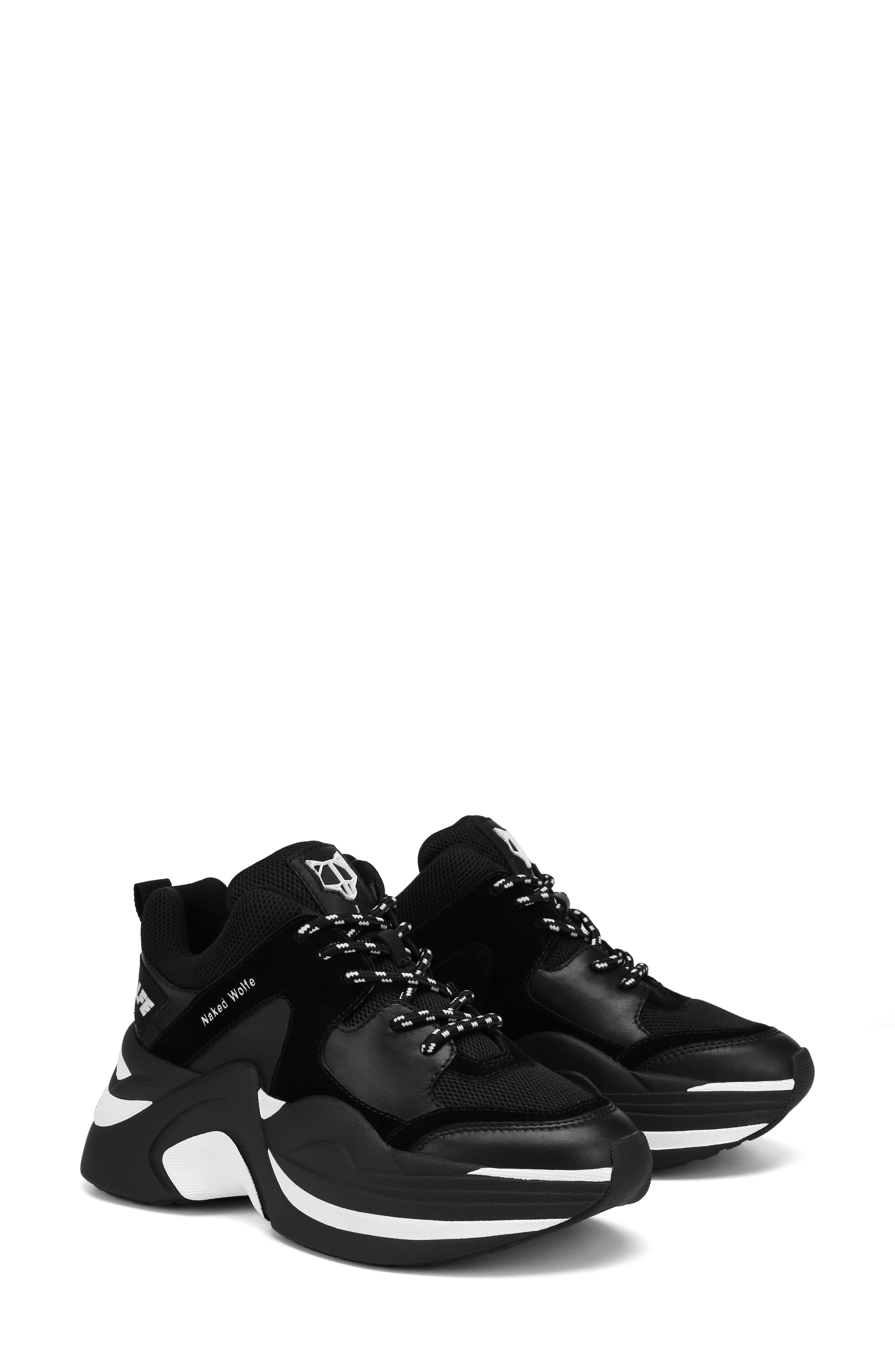 Naked Wolfe Track Double Chunky Platform Sneaker, Alternate, color, 