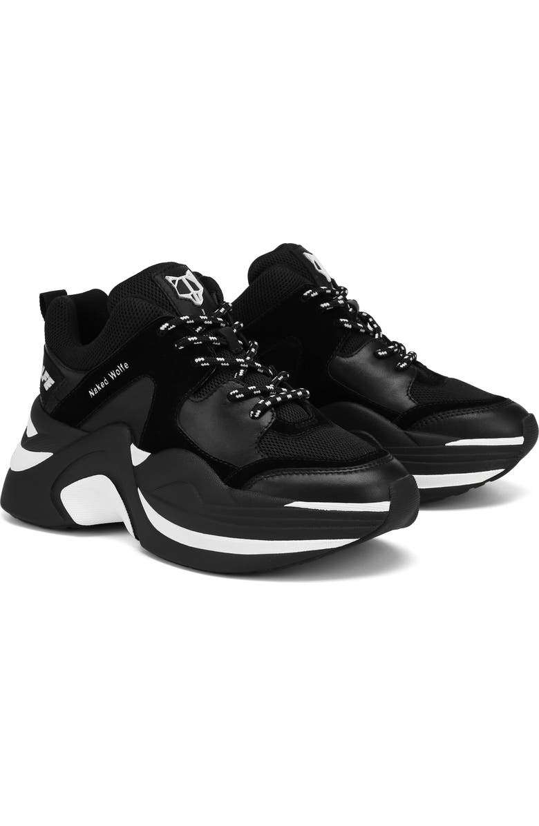 Naked Wolfe Track Double Chunky Platform Sneaker, Alternate, color,