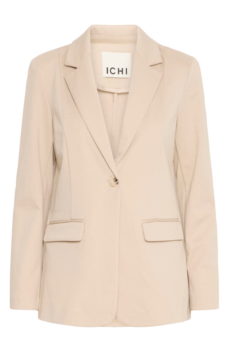 ICHI Kate Long Blazer, Alternate, color, Doeskin