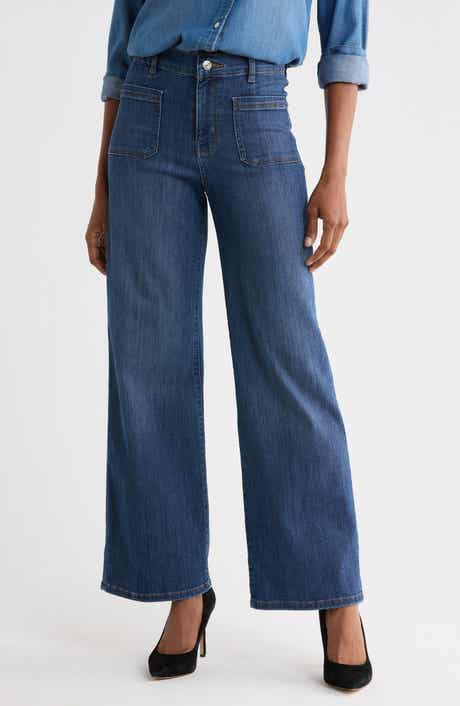 Le Slim Palazzo Bardot Pocket Wide Leg Jeans