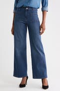 FRAME Le Slim Palazzo Bardot Pocket Wide Leg Jeans