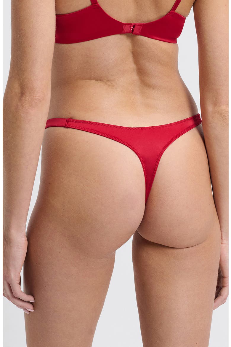 Divine Rhinestone Thong, Alternate, color, RED