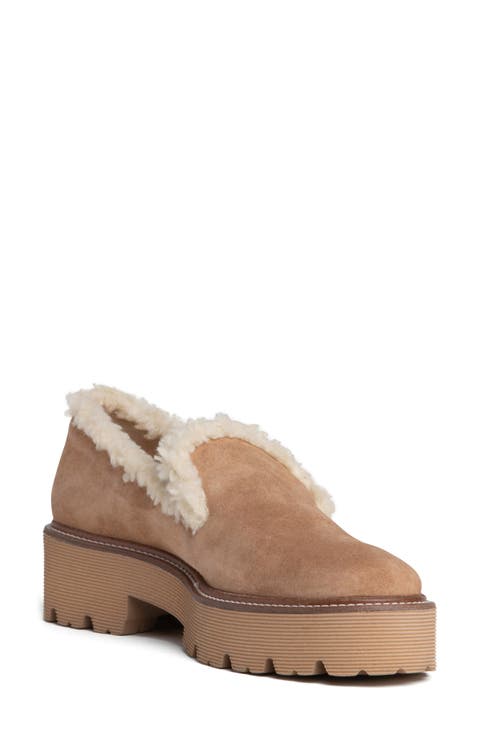 Rio Faxu Shearling Trim Loafer (Women)