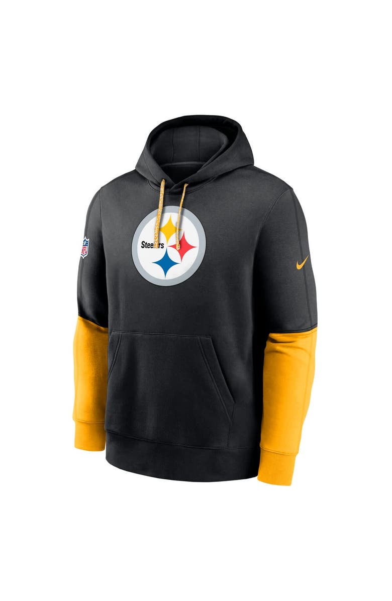 Nike Men's Nike Black Pittsburgh Steelers 2024 Sideline Club Pullover Hoodie, Alternate, color, 