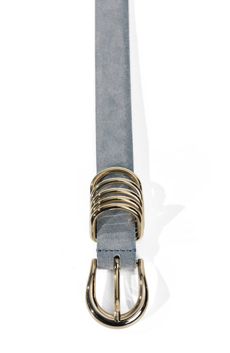 Déhanche Hollyhock Suede Belt, Alternate, color, Blue/ Gold