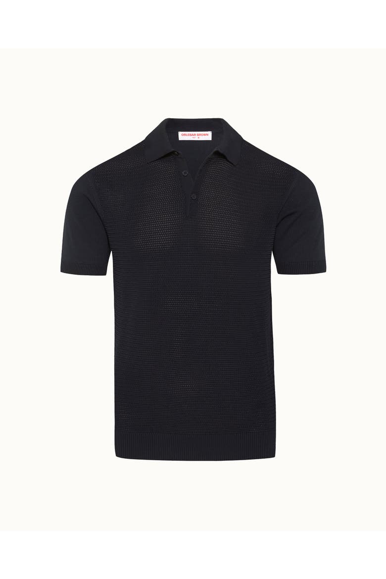 Burnham Tailored-Fit Polo Shirt, Alternate, color, Night Iris