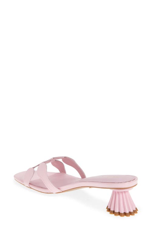 Cecelia New York Bunny Slide Sandal In Pink Fondant Patent