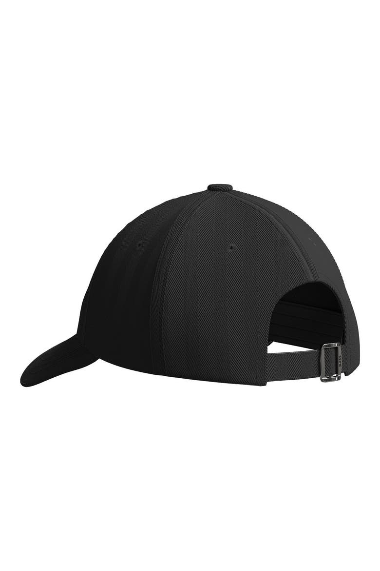 Zed Jersey Herringbone Adjustable Baseball Cap, Alternate, color, BLACK