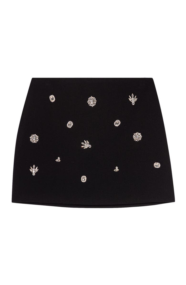 maje Diamanté effect skort, Alternate, color, 