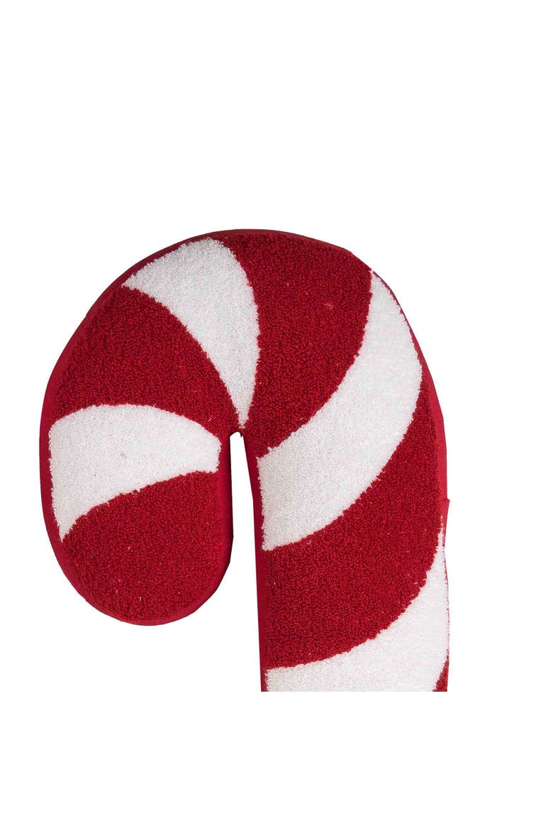 Christmas Candy Cane Cotton Blend Mini Accent Pillow 11" x 25", Alternate, color, Red