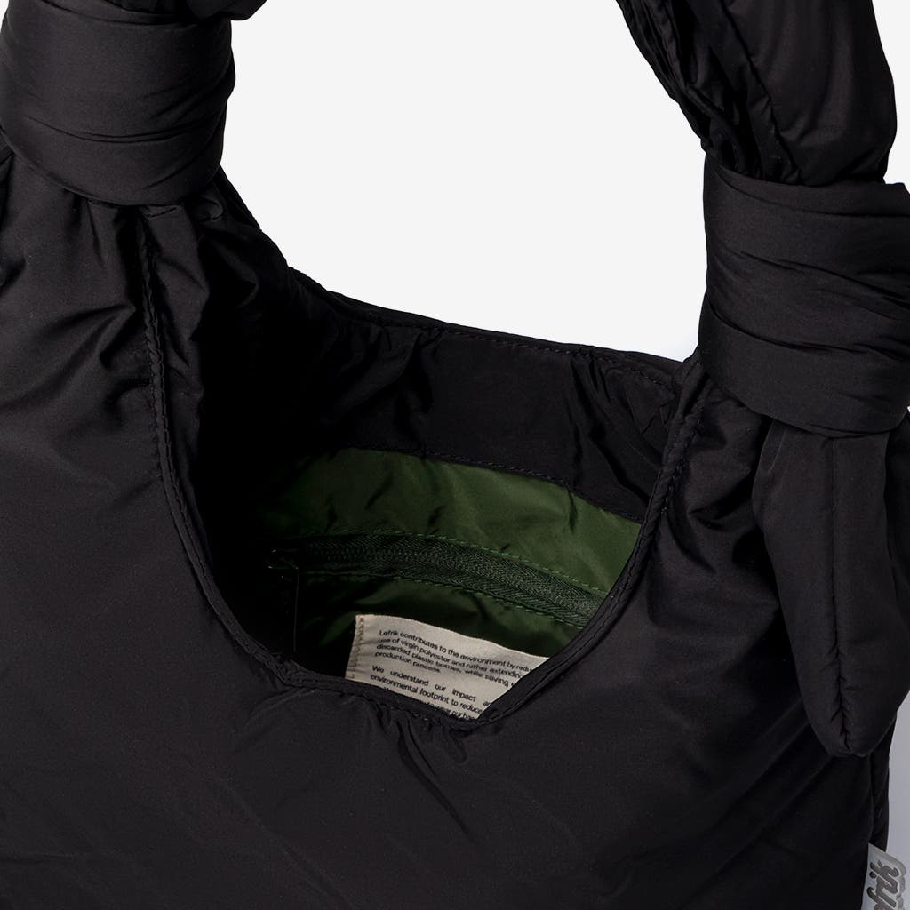 LEFRIK Biwa Puffy Mini Bag, Alternate, color, Black