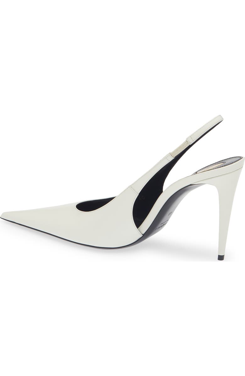 Saint Laurent Guermantes Slingback Pump, Alternate, color, Off White