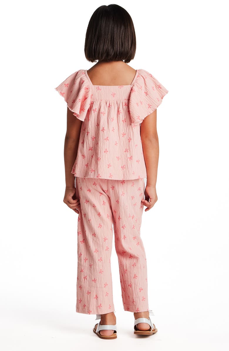 Andy & Evan Kids' Ruffle Top & Pants Set, Alternate, color, Pink Bows