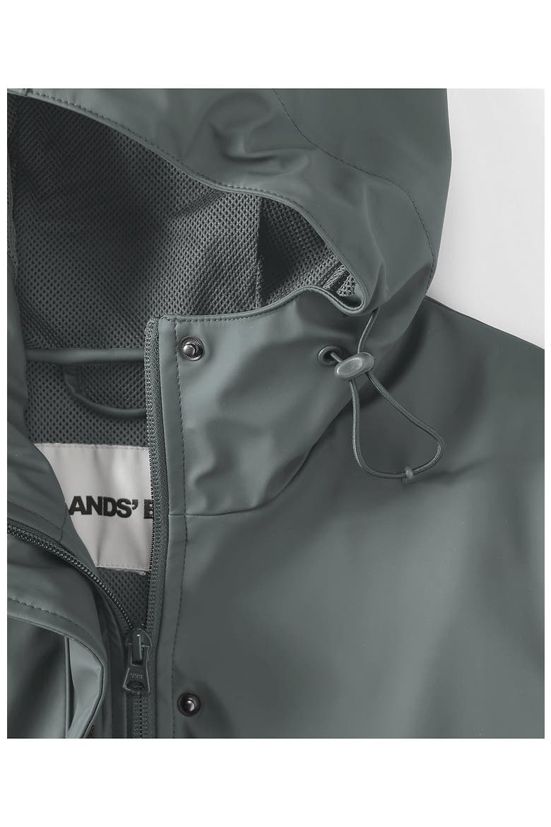 Plus Size Squall Rain Slicker Coat, Alternate, color, Evening Forest