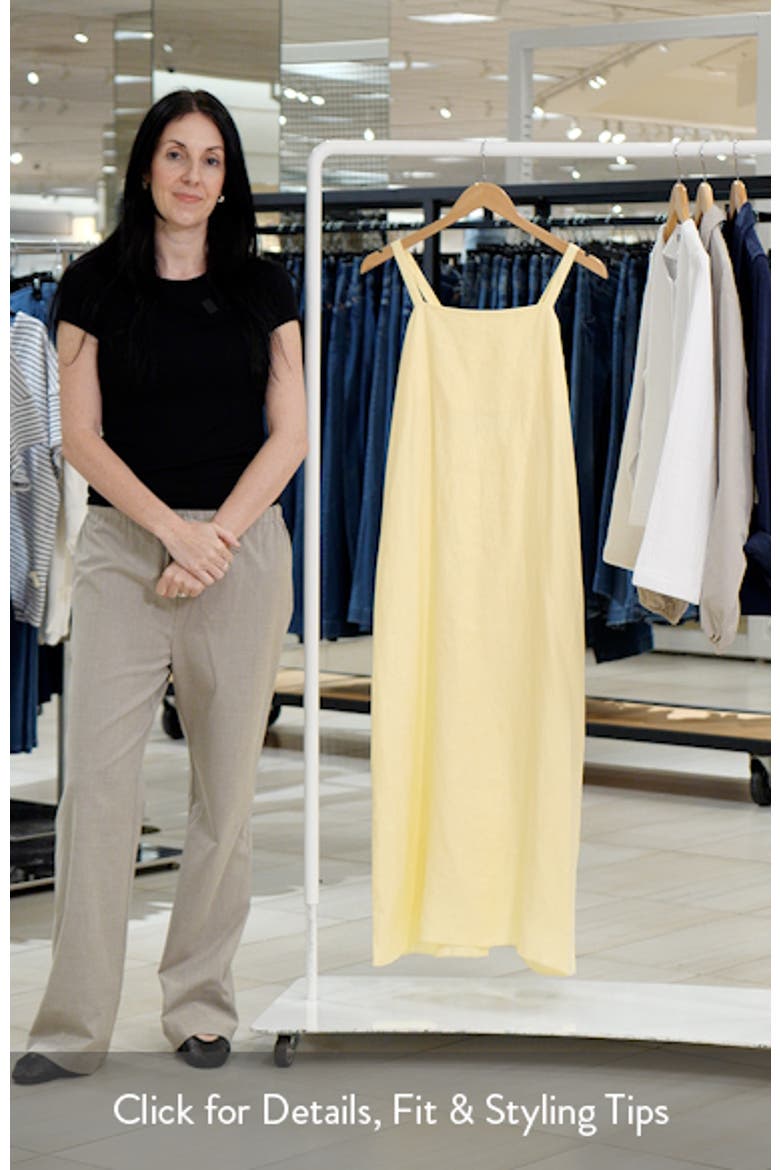 Maria Sleeveless Linen Midi Dress video