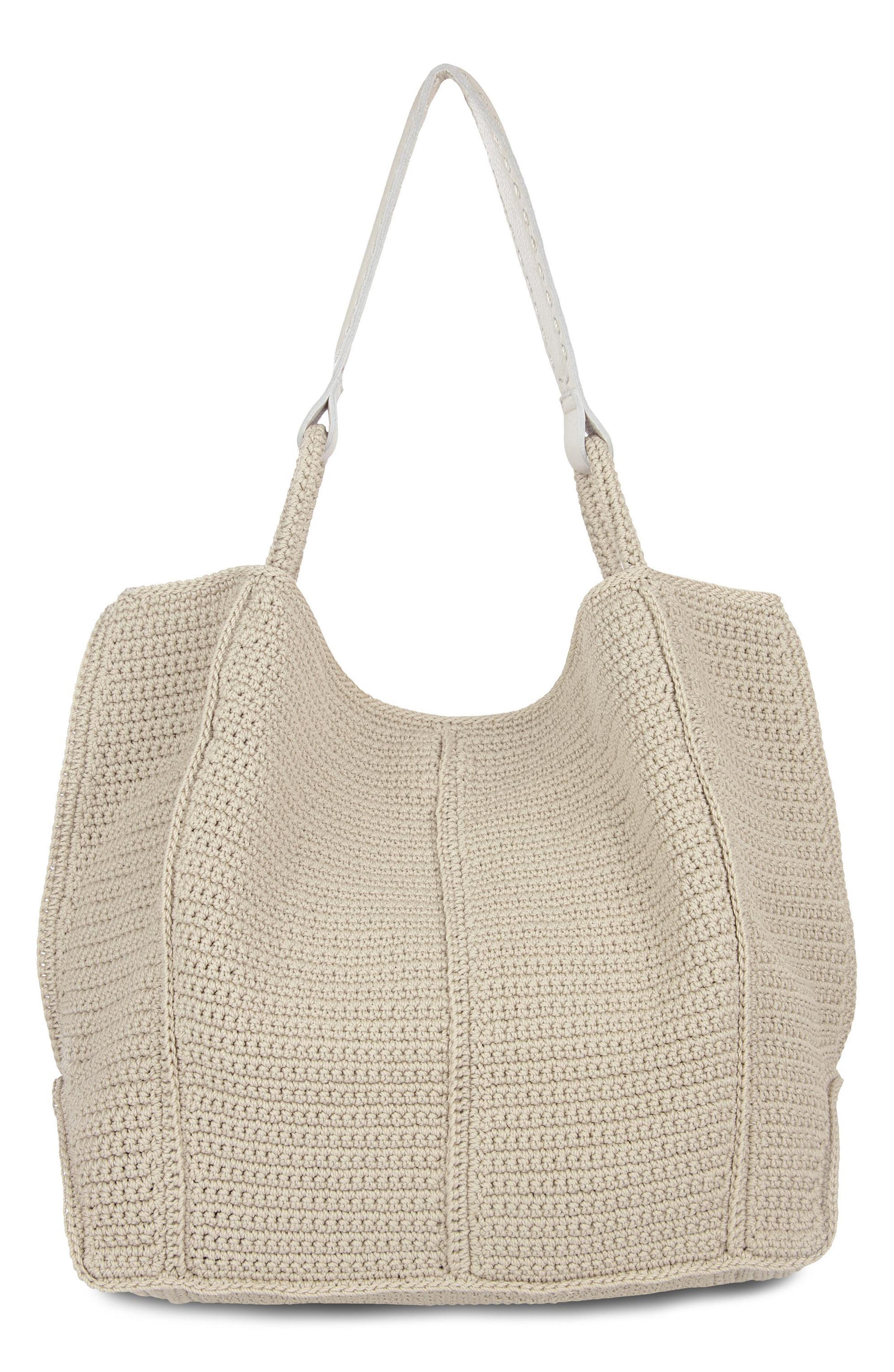 Los Feliz Large Crochet Tote, Alternate, color, ECRU