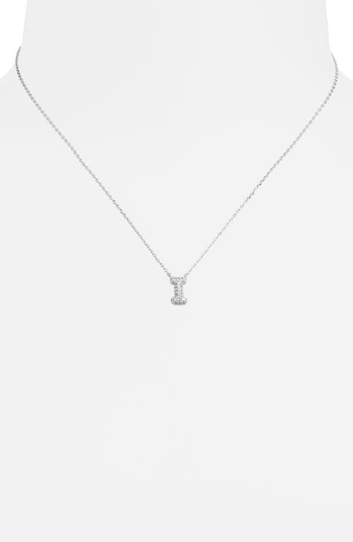 Leith Cubic Zirconia Initial Pendant Necklace